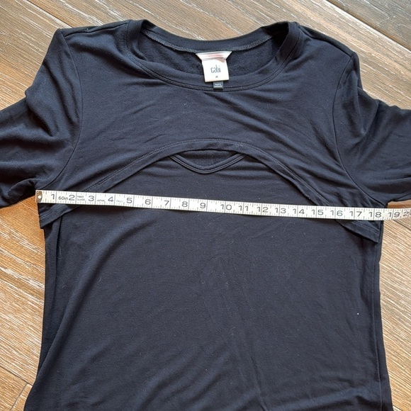 CAbi peek-a-boo long sleeve Black top style 4201 size Medium - Picture 7 of 9